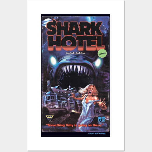 Shark Hotel Wall Art by RobSchrab